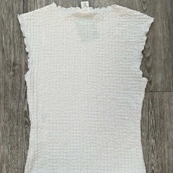 H&M Women's White Textured Top - Picture 4 of 5